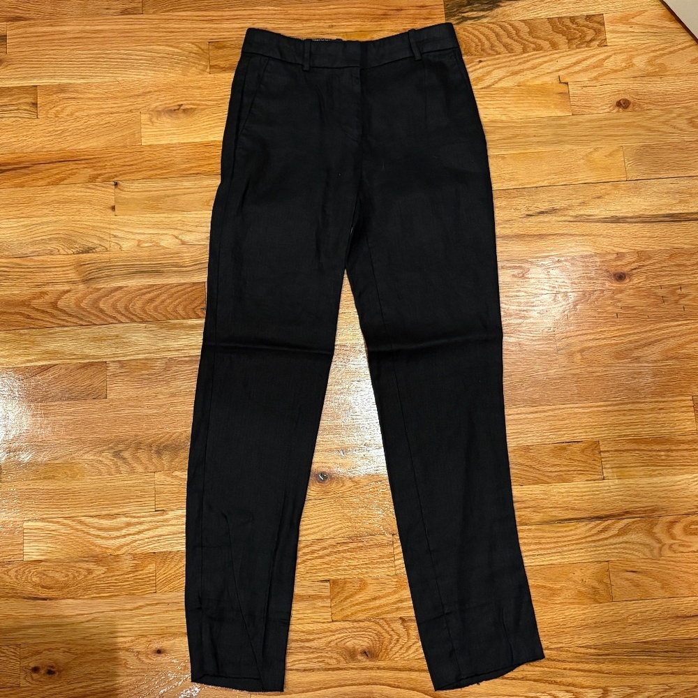 J Crew 100% Linen Work Pant Size 00